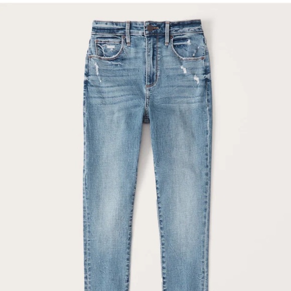 ABERCROMBIE CURVE LOVE HIGH RISE ANKLE JEAN - Picture 1 of 5